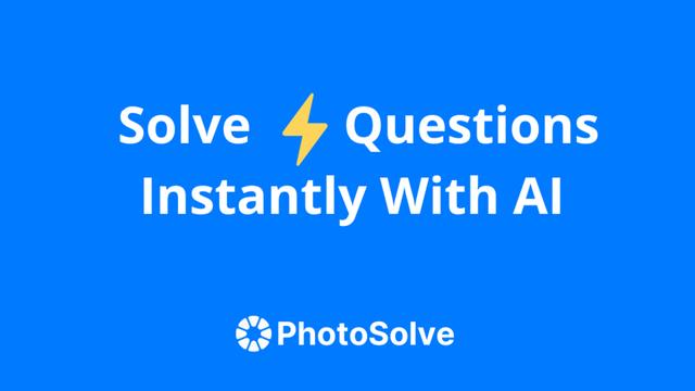 PhotoSolve Review: AI-Powered Academic Problem-Solving Tool