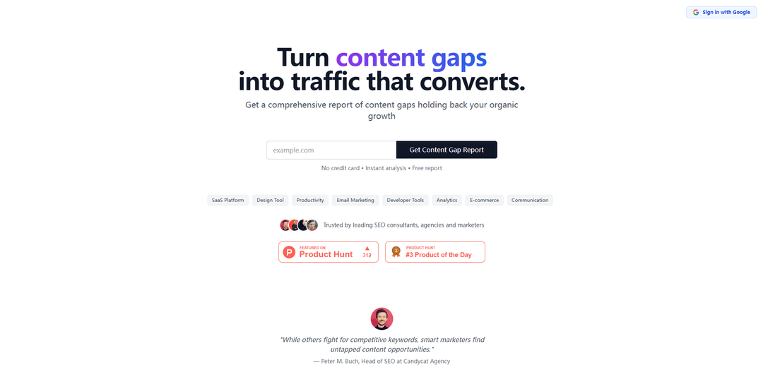 Content Gap Report for LLM SEO