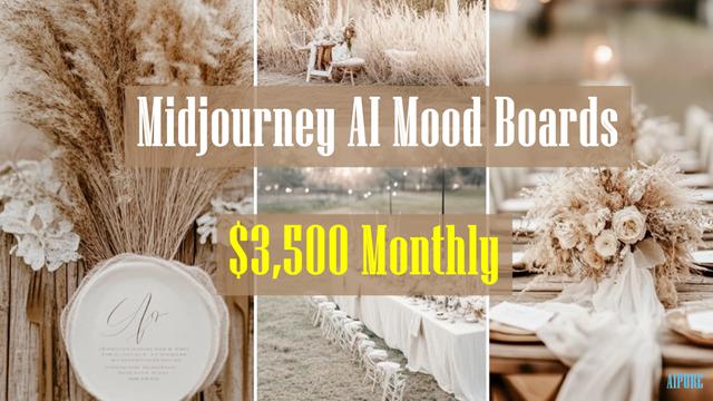 Criando Sonhos: Como uma Wedding Planner Aumentou sua Renda em $3.500 Mensais com Mood Boards de IA do Midjourney