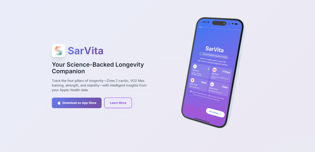 SarVita - Longevity Tracker
