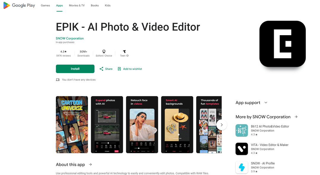 EPIK - AI Photo & Video Editor