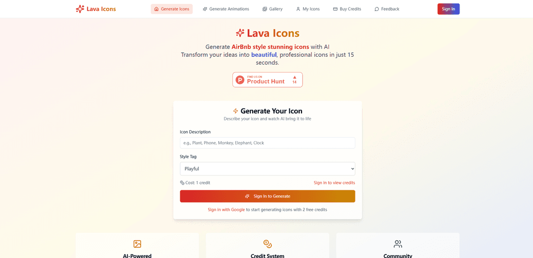 Lava Icons
