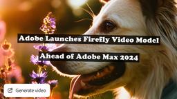 Adobe Launches Firefly Video Model Ahead of Adobe Max 2024