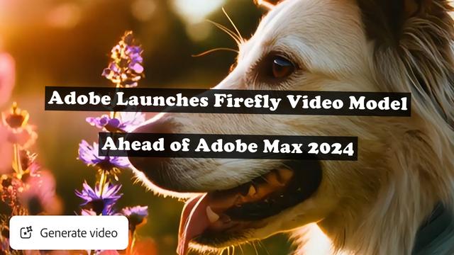 Adobe Ra Mắt Mô Hình Video Firefly Trước Thềm Adobe Max 2024