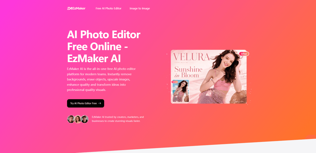Ezmaker AI: Free All-in-One AI Photo editor