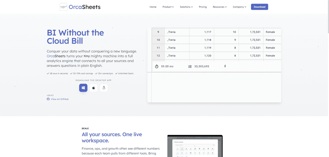 OrcaSheets
