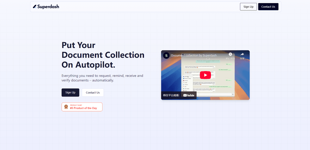 Document collection by Superdash