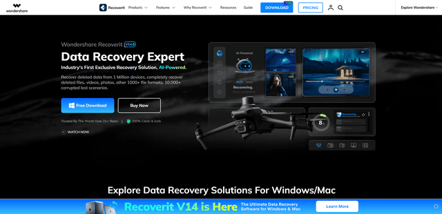 Wondershare Recoverit AI Data Recovery