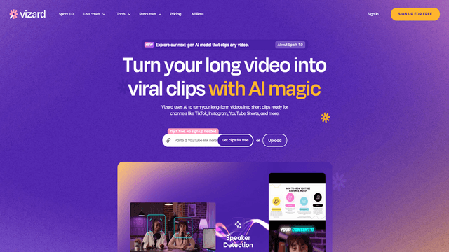 Recensione di Vizard.ai: La Rivoluzione del Montaggio Video Basata sull'IA