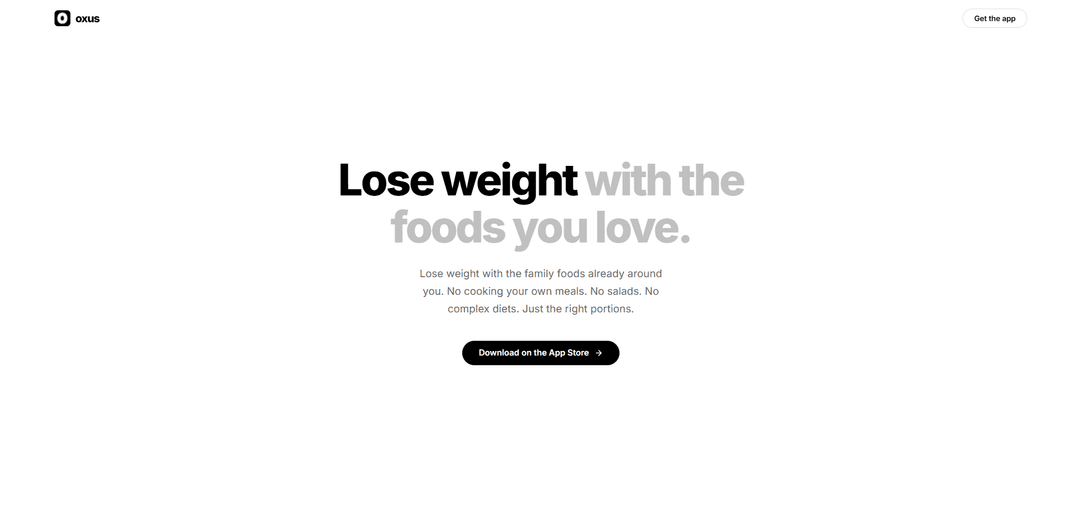 Oxus: Family Food Weight Loss