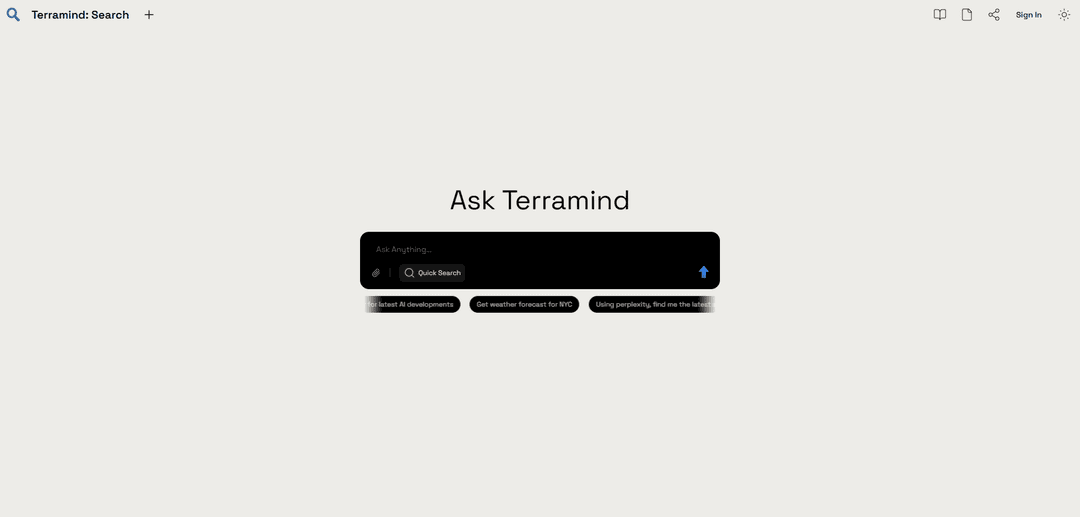Terramind: Search