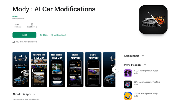 Mody : AI Car Modifications