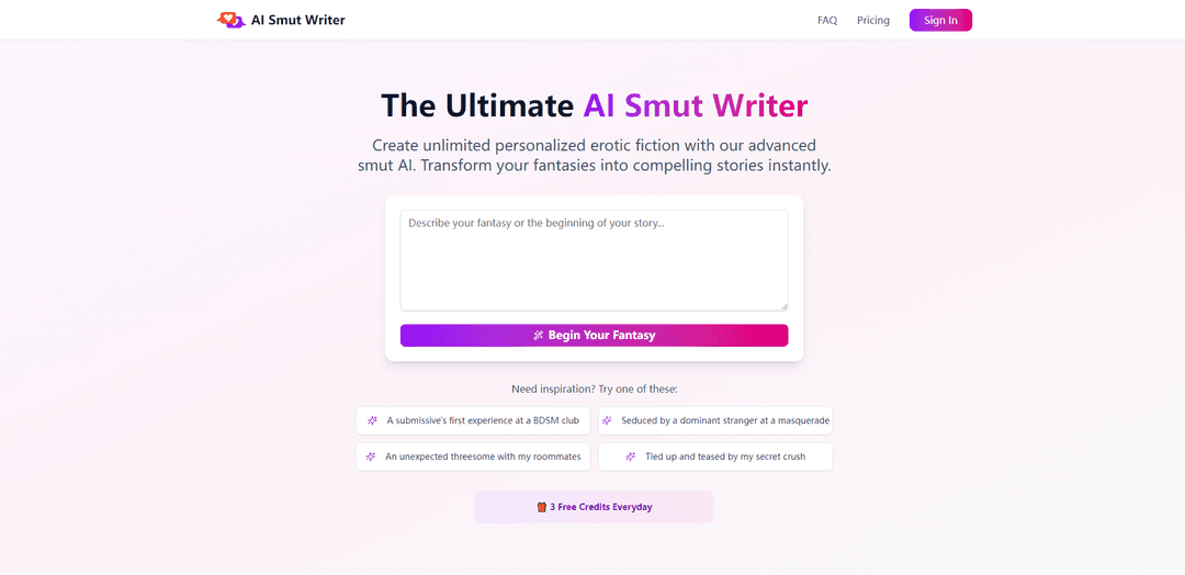 AI Smut Writer