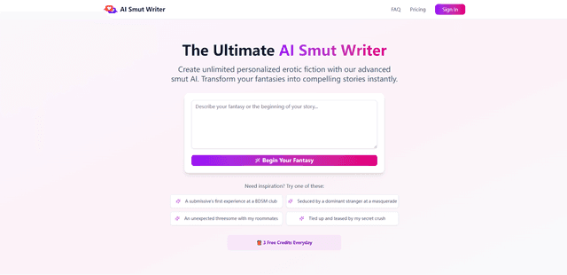 AI Smut Writer