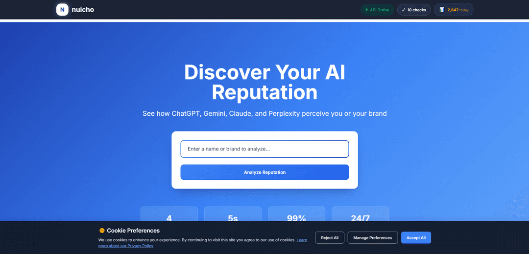 Nuicho - AI Reputation Checker