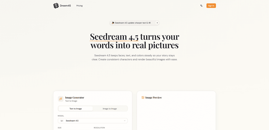 Seedream 4.5 - AI Image & Photo Editor