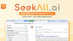 SeekAll 리뷰: AI 기반 멀티플랫폼 웹 검색 도구