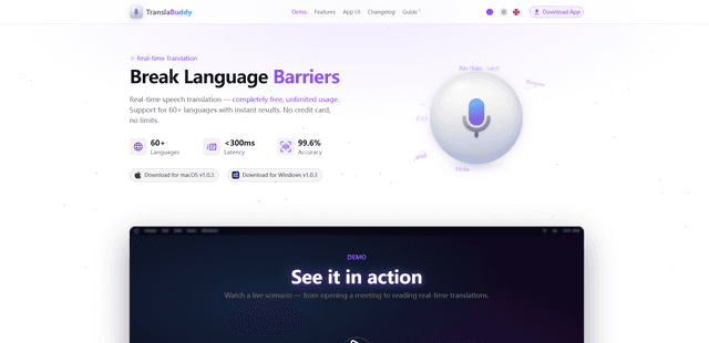 TranslaBuddy - Voice Real Time Translator