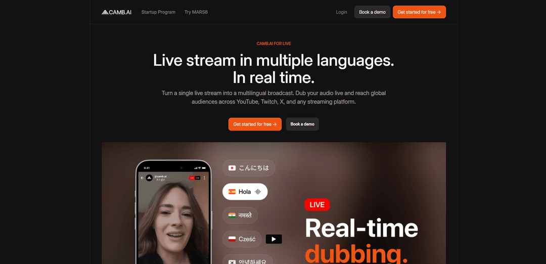 DubStream by CAMB.AI