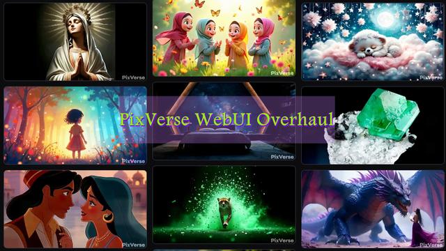 PixVerse WebUI Overhaul: Introducing Floating Create Hub, Discovery Pool, and More