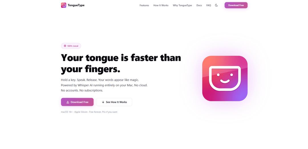 TongueType for macOS