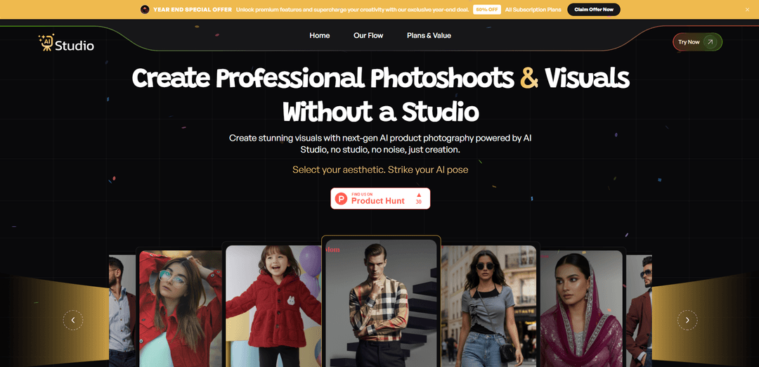 AI Studio - Model Photoshoots, No Studio