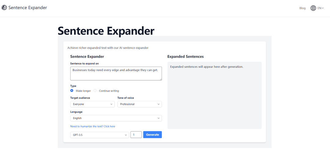 Sentence Expander