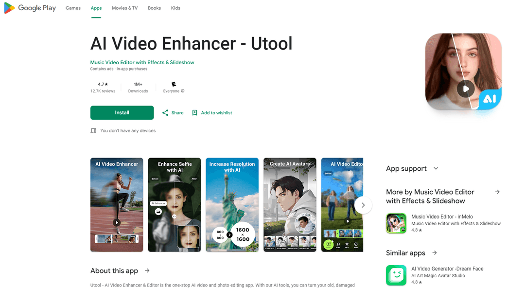 AI Video Enhancer - Utool