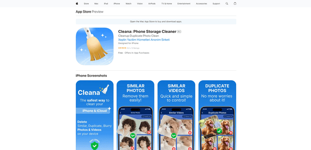 Cleana: iPhone Storage Cleaner