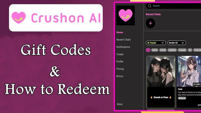 Crushon AI 聊天機器人 2024 年 7 月新禮品碼及如何兌換