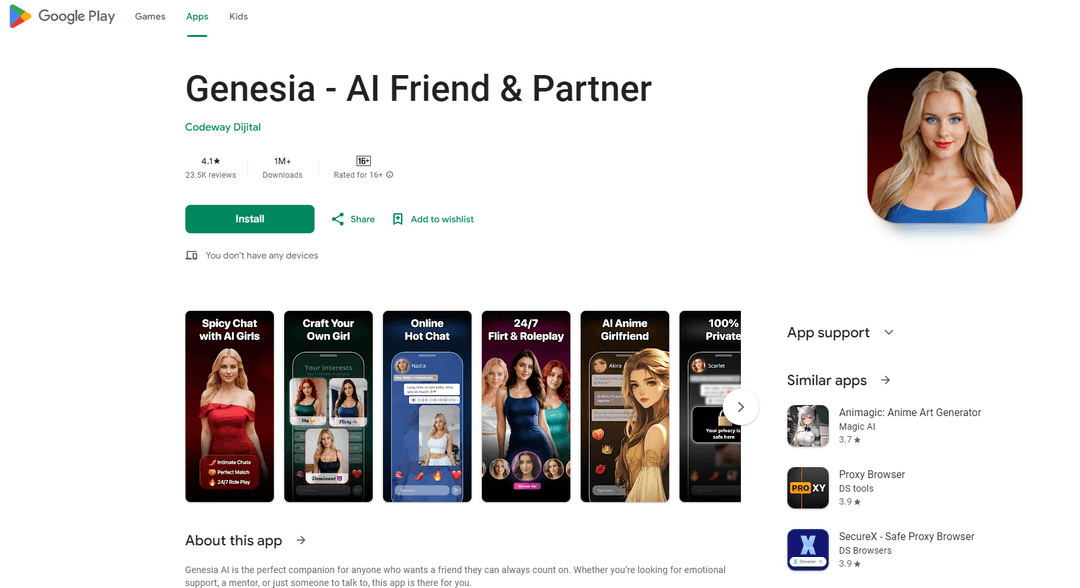 Genesia - AI Friend & Partner