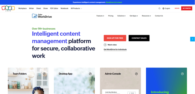 Zoho WorkDrive