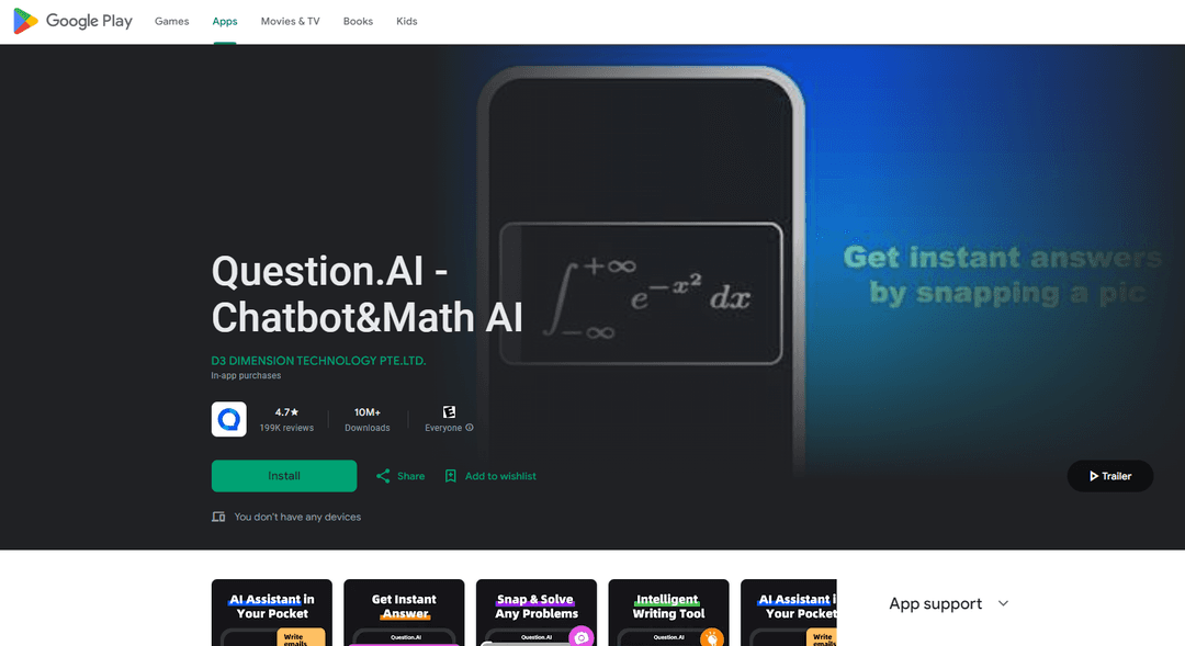 Question.AI - AI-Powered Chatbot and Math Assistant