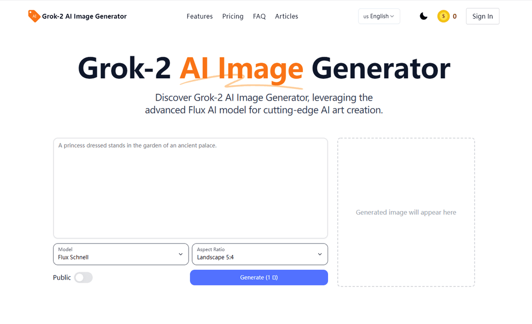 Grok-2 AI Image Generator