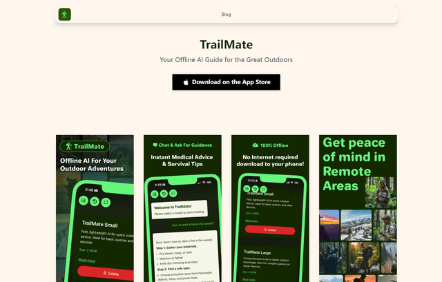 TrailMate 사용법: 당신의 오프라인 AI 등산 동반자