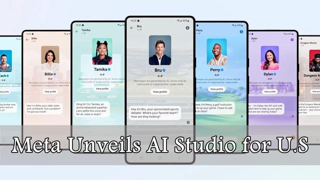 メタ、米国のクリエイター向けにカスタムチャットボット作成のためのAI Studioを発表