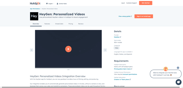 HeyGen x Hubspot Integration