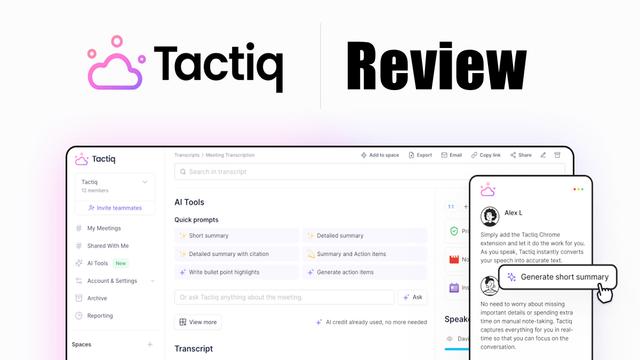 Recensione di Tactiq.io: Strumento di Gestione Riunioni Basato su IA