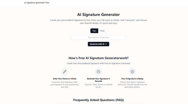 AI Signature Generator の使い方：完全ガイド