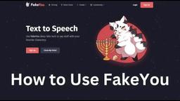 Hướng dẫn sử dụng FakeYou - Deep Fake Text to Speech