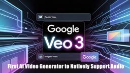 Google Veo 3：首款原生支持音频的AI视频生成器