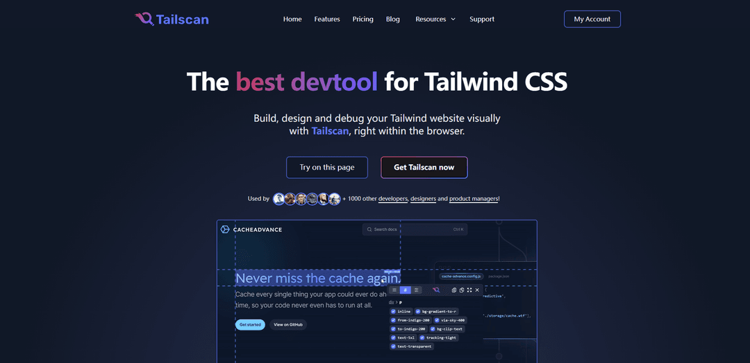 Tailscan for Tailwind CSS