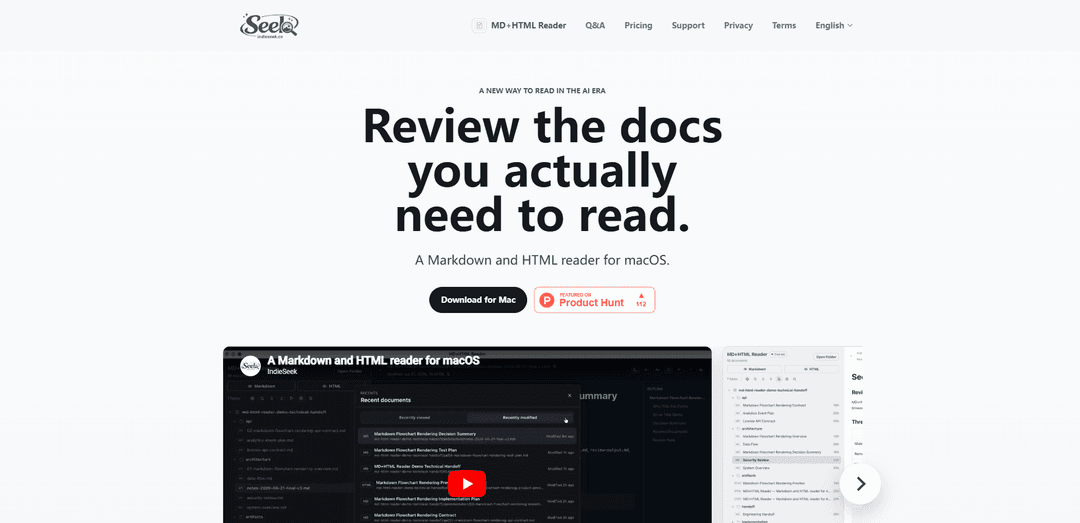 MD+HTML Reader