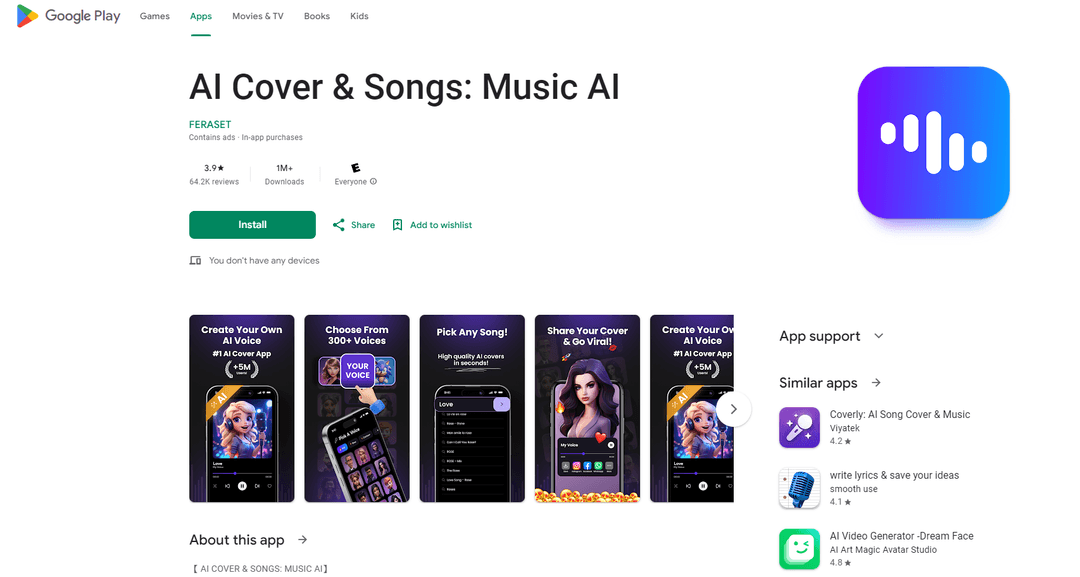 AI Cover & Songs - Create Music with AI Technology