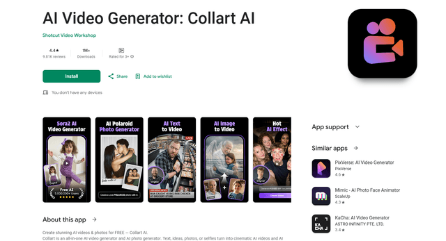 AI Video Generator: Collart AI