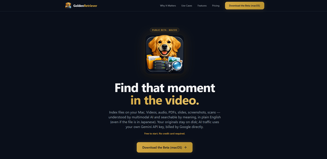 GoldenRetriever.ai Public Beta
