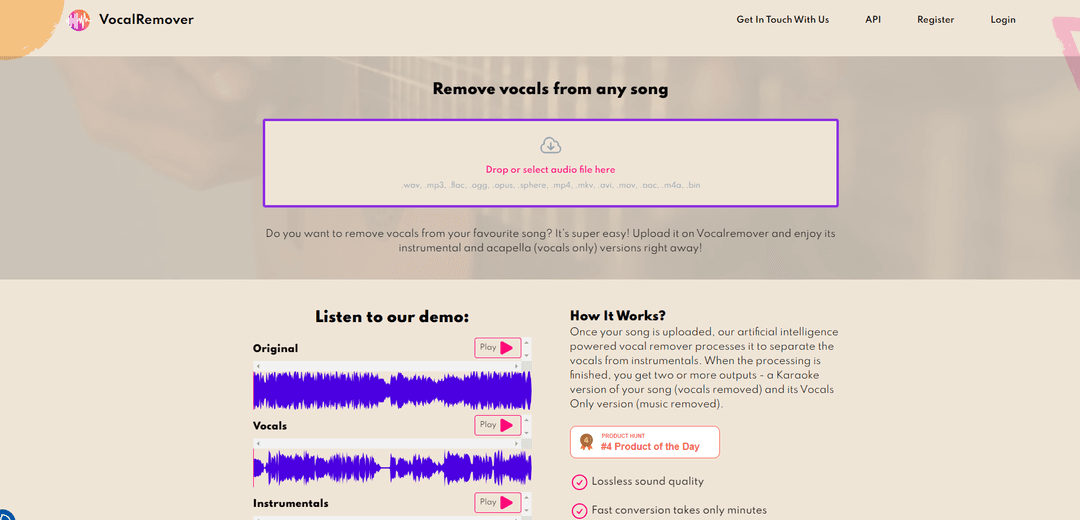VocalRemover - AI Music Editor for Karaoke