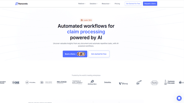 Nanonets评测：AI驱动的文档处理解决方案