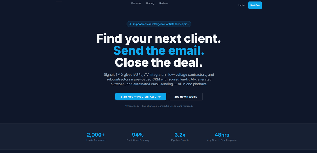 SignalLEMO - Ai Outreach Made Simple
