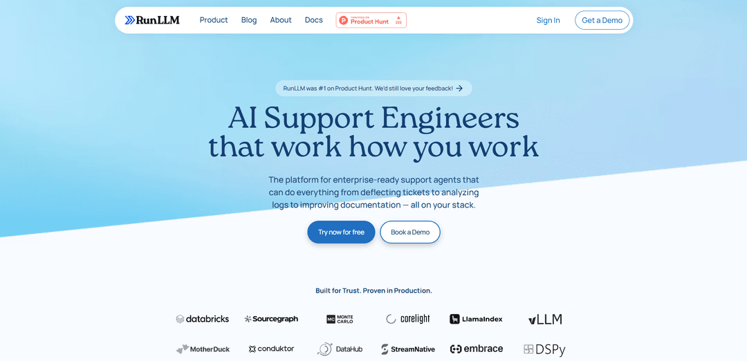 RunLLM: The AI Support Engineer
